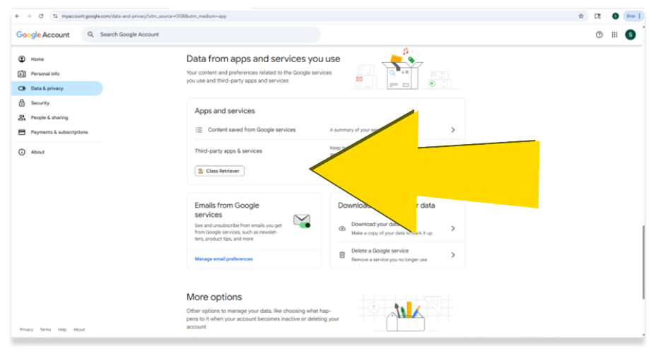Screenshot of Step Three interface.